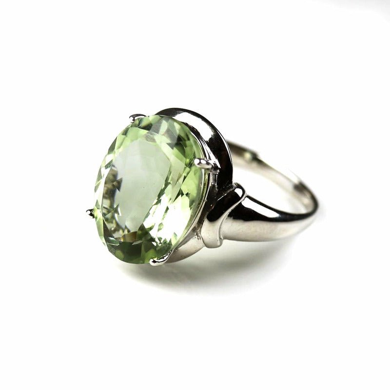 10ct Brazilian Green Amethyst Women's Ring - Ideal Place Market