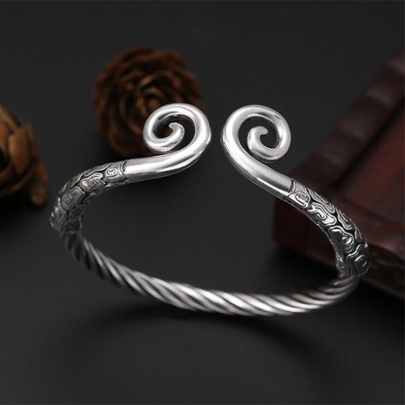 Adjustable Spell Bangle in S925 Silver - Ideal Place Market