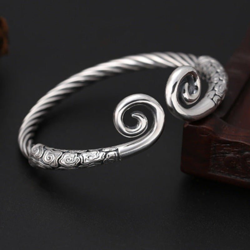 Adjustable Spell Bangle in S925 Silver - Ideal Place Market