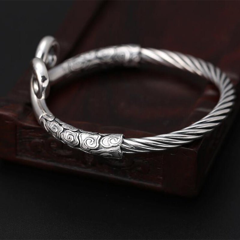 Adjustable Spell Bangle in S925 Silver - Ideal Place Market