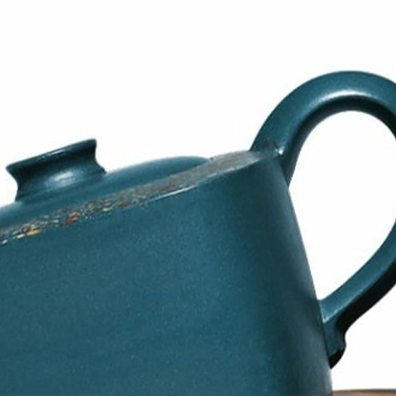 Bali Blue Triangular Yixing Purple Clay Teapot - 300ml - Ideal Place Market