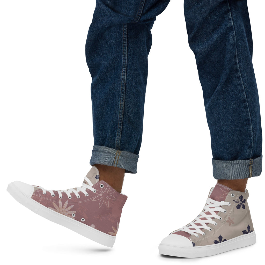 Bastille Men’s Lace-Up Canvas High-Top Sneakers - Ideal Place Market