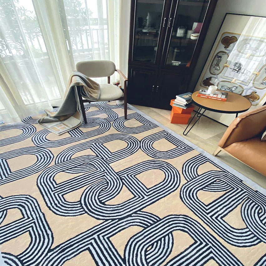 Blue & Bone Post-Modern Area Rug - Ideal Place Market