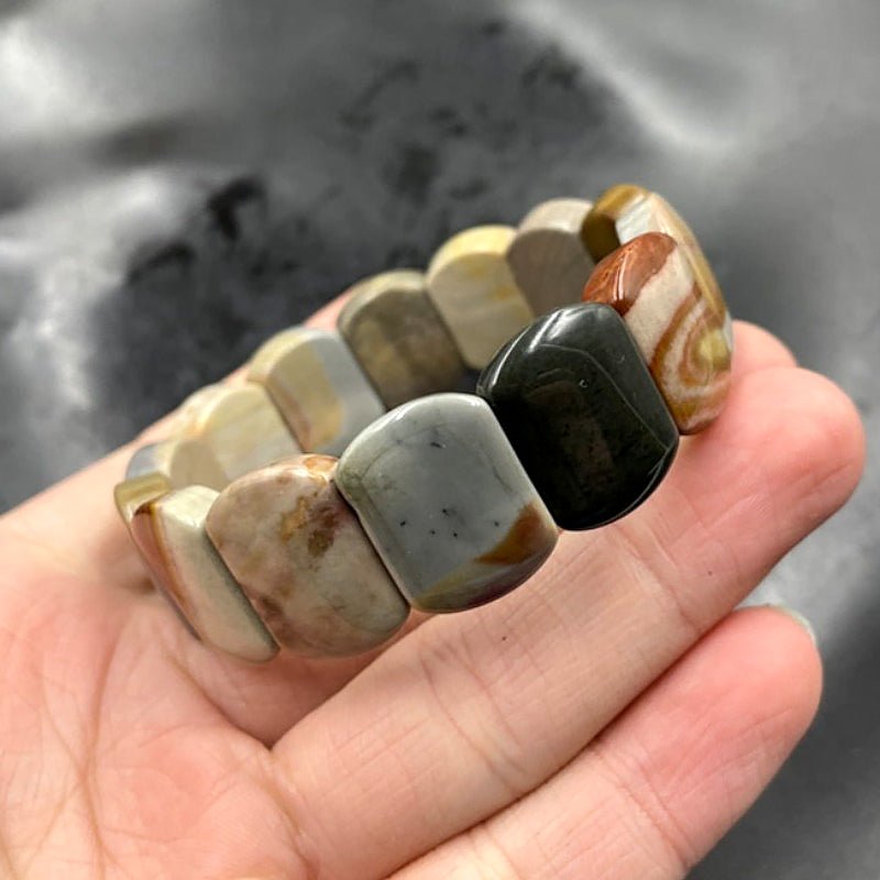 Brazilian Ocean Agate Unisex Bracelet - Ideal Place Market