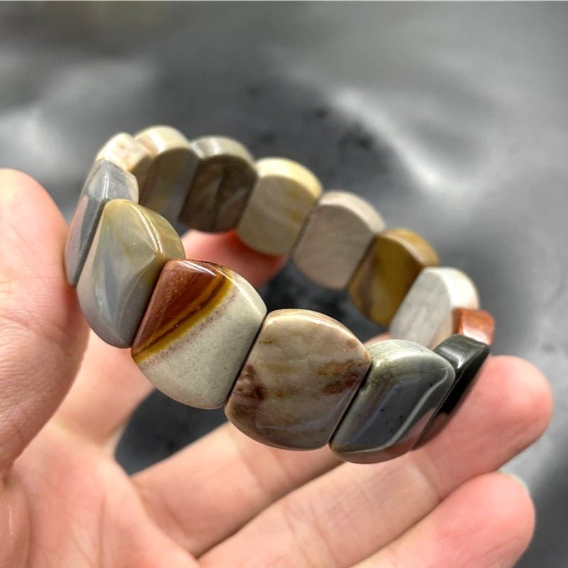 Brazilian Ocean Agate Unisex Bracelet - Ideal Place Market