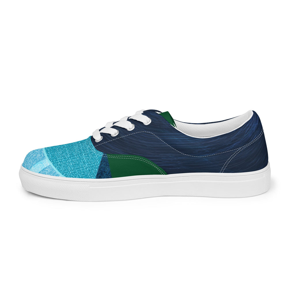 Breezy Fiesta Women’s Canvas Lace-Up Sneakers - Ideal Place Market