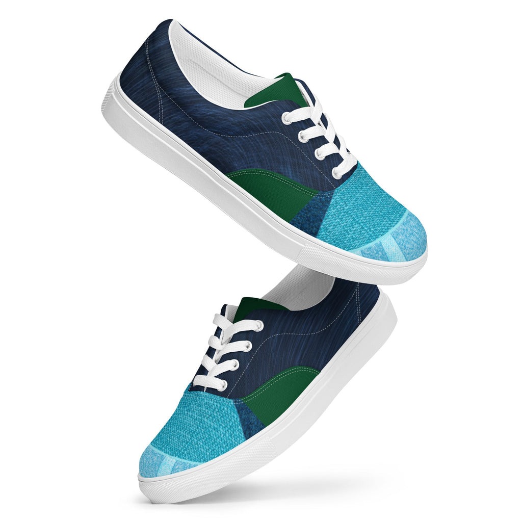 Breezy Fiesta Women’s Canvas Lace-Up Sneakers - Ideal Place Market