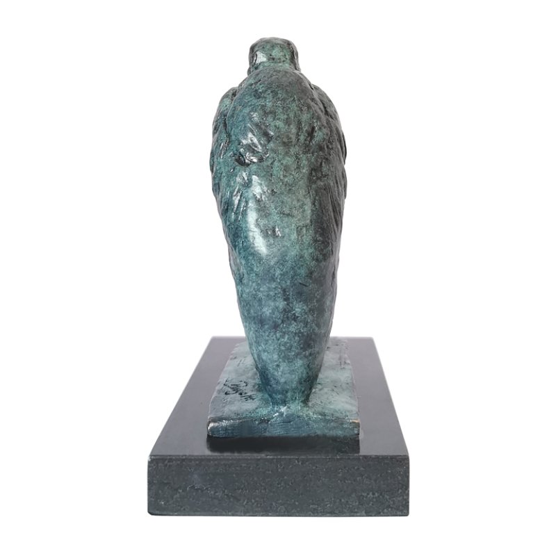 Bronze Coastal Bird Sculpture with Marble Base - Ideal Place Market