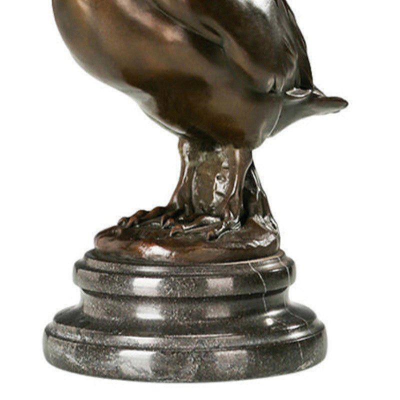 Bronze 'Coastal Pelican' Sculpture on Marble Base - Ideal Place Market