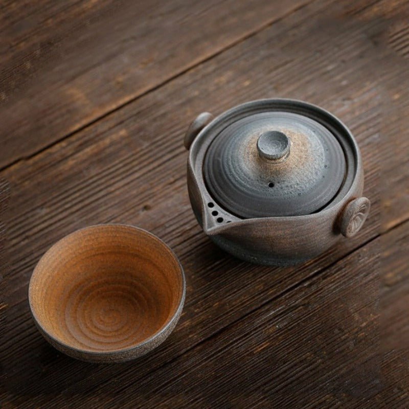 Ceramic Japanese Portable Tea Pot & Cup - Ideal Place Market