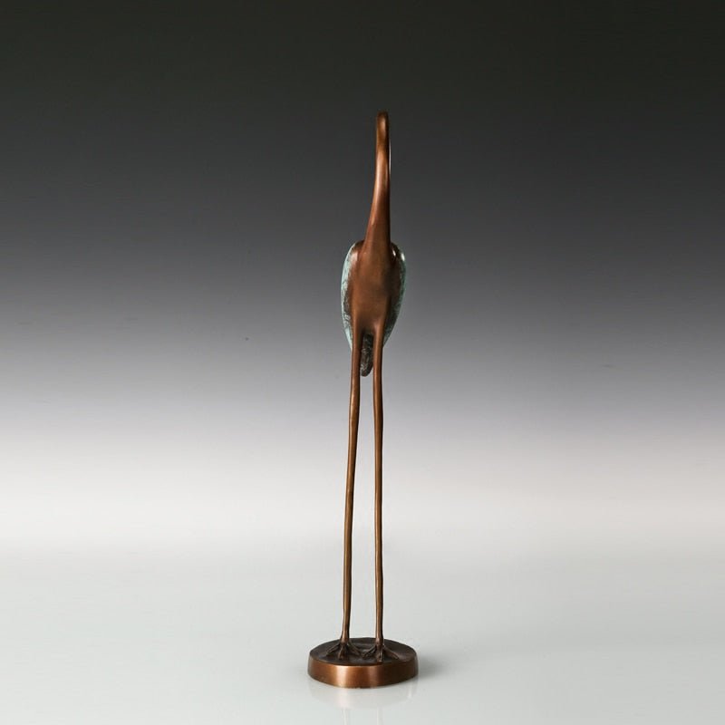 Contemporary Floridian Crane Bronze Sculpture - Ideal Place Market