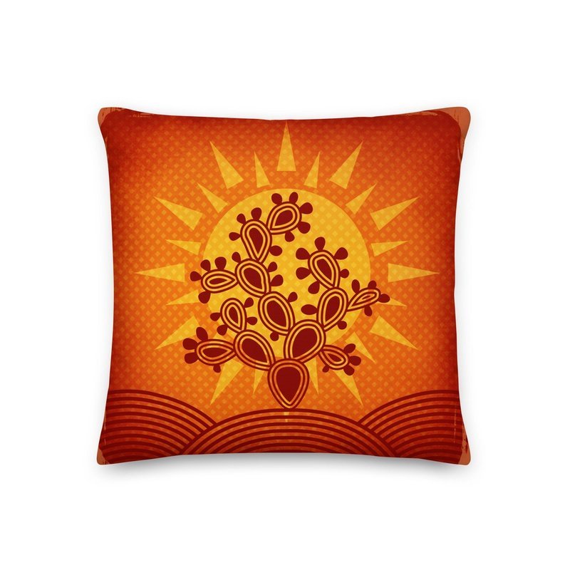 Desert Sunscape Premium Stuffed Reversible Throw Pillows - Ideal Place Market