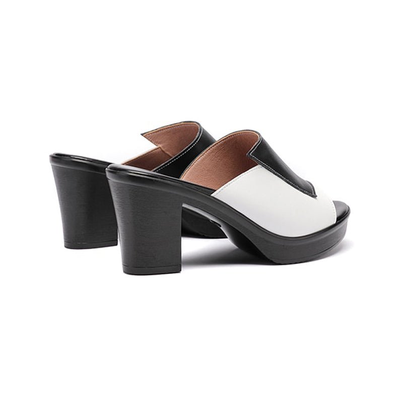 Elegant Minimalist Genuine Leather Non-Slip Sandals - Ideal Place Market