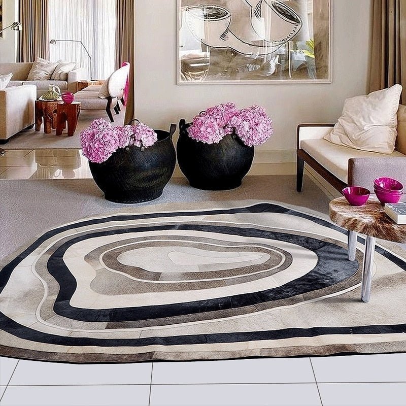 Exquisite Modern Hair-On Cowhide Area Rug - Ideal Place Market