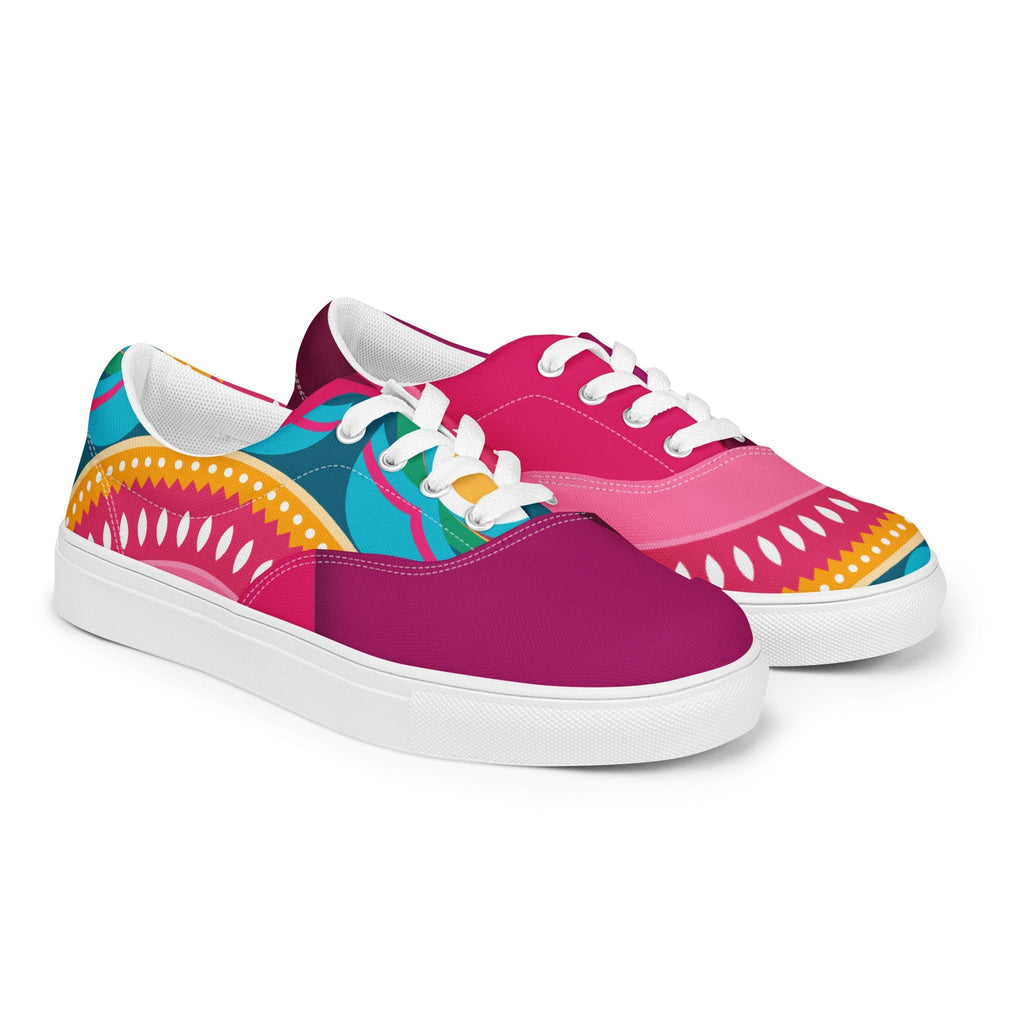 Fiesta Women’s Canvas Lace-Up Sneakers - Ideal Place Market