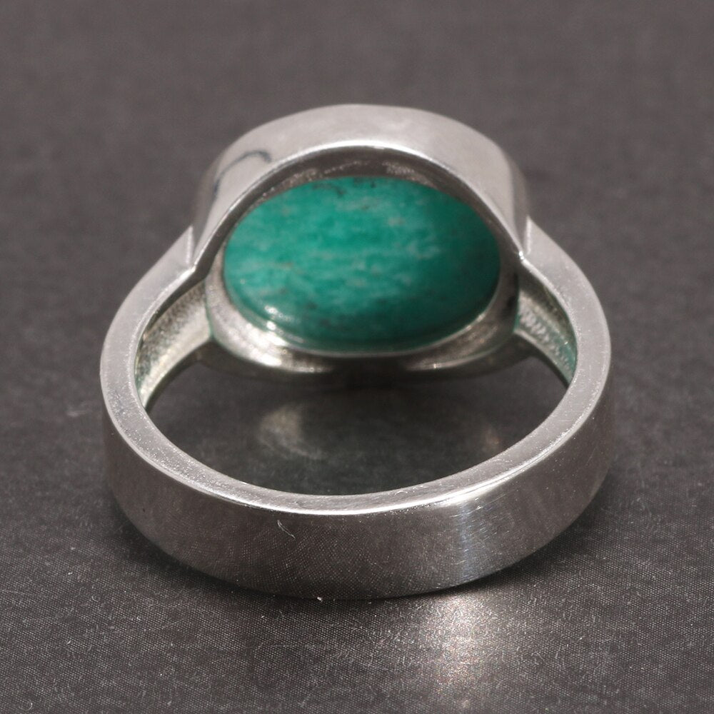 Genuine Turquoise in Solid 925 Sterling Silver Ring - Ideal Place Market