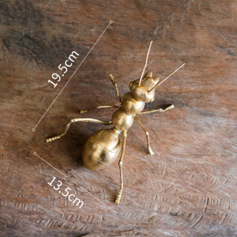 Giant Golden Insect Tabletop Sculptures - Ideal Place Market