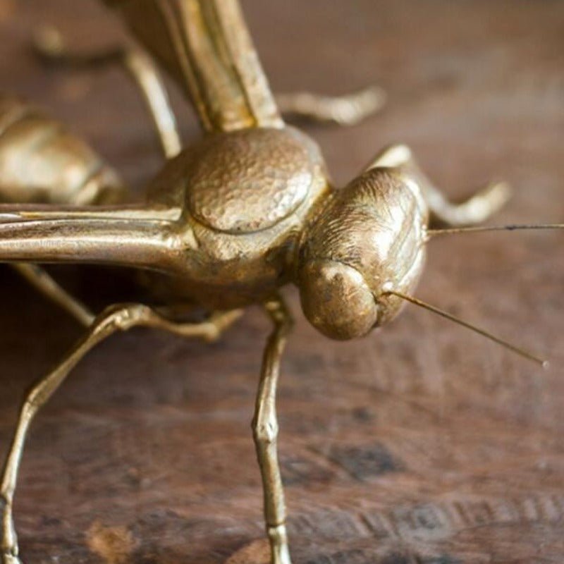 Giant Golden Insect Tabletop Sculptures - Ideal Place Market