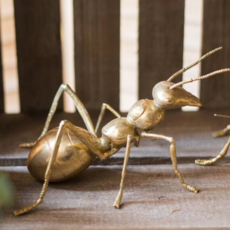 Giant Golden Insect Tabletop Sculptures - Ideal Place Market