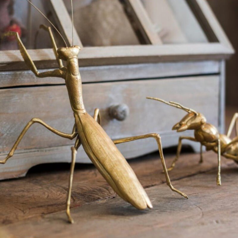 Giant Golden Insect Tabletop Sculptures - Ideal Place Market