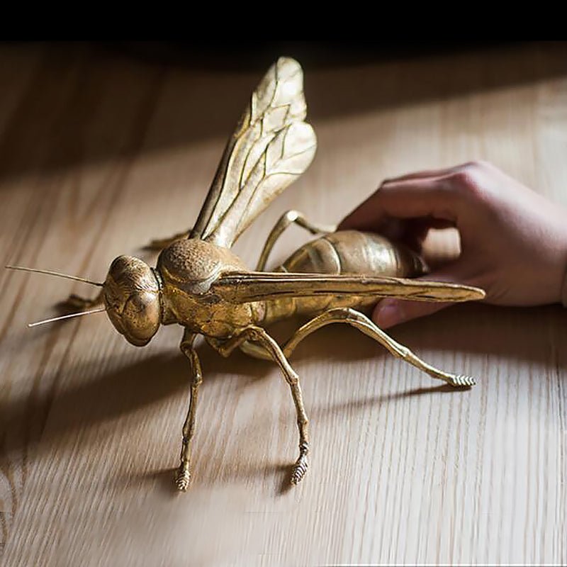 Giant Golden Insect Tabletop Sculptures - Ideal Place Market