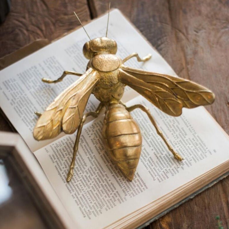 Giant Golden Insect Tabletop Sculptures - Ideal Place Market