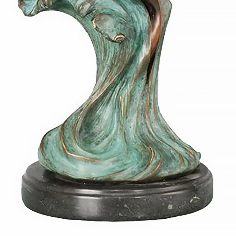 Gorgeous Bronze Amphitrite Sculpture with Marble Base - Ideal Place Market