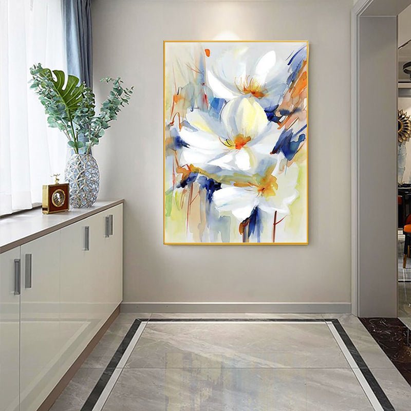 Hand-Painted Spring Bloom Flora on Canvas - Ideal Place Market