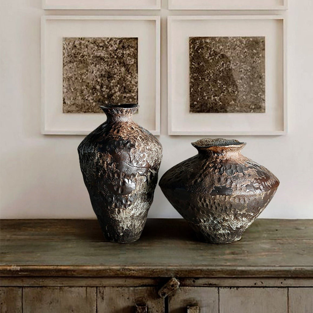 Handcrafted Old World Ceramic Vases - Ideal Place Market