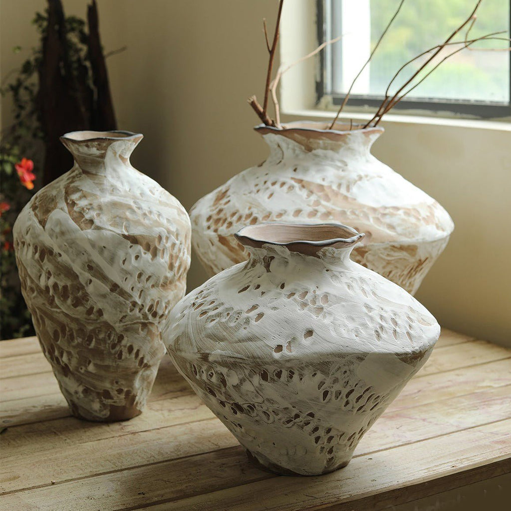 Handcrafted Old World Ceramic Vases - Ideal Place Market