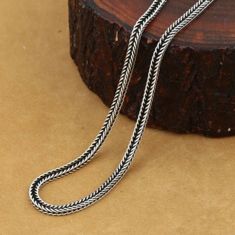 Handcrafted S925 Silver Snake Chain Necklace - Ideal Place Market