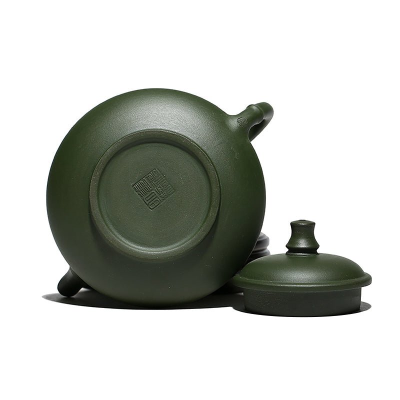 Handmade & Painted Ore Green Yixing Teapot 230ml - Ideal Place Market