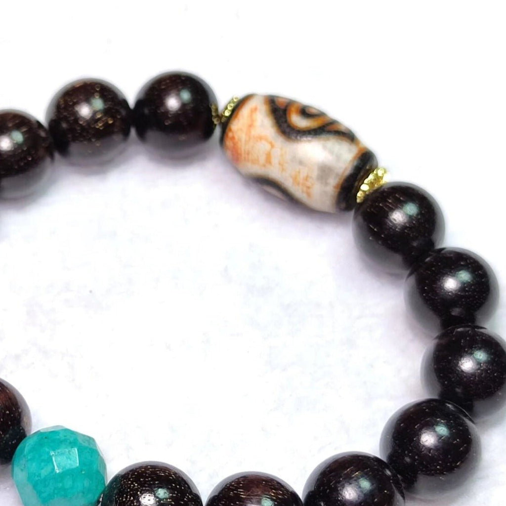 Handmade Phoenix Eye Dzi Beaded Bracelet - Ideal Place Market