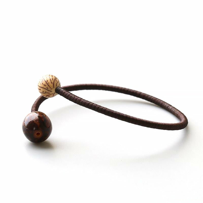 Handmade Tiger Bodhi Oak and Flower Bodhi Seed Meditation Bracelet - Ideal Place Market