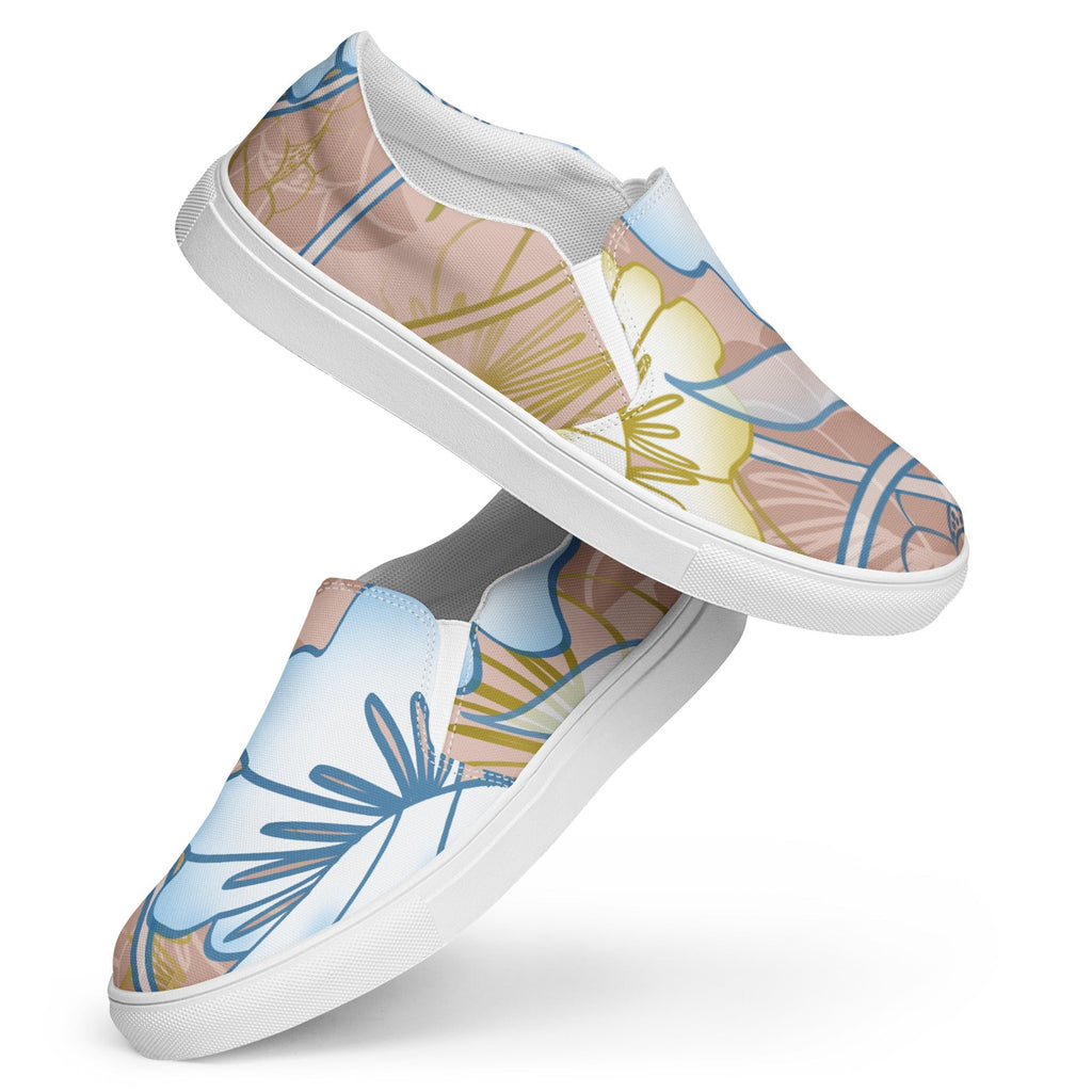 Hawaiian Garden Women’s Slip-on Canvas Sneakers - Ideal Place Market