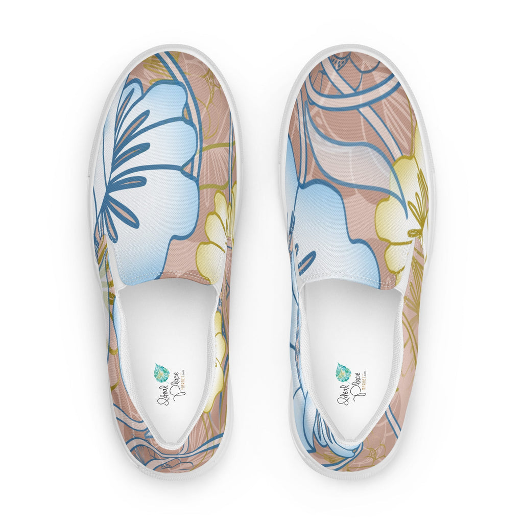 Hawaiian Garden Women’s Slip-on Canvas Sneakers - Ideal Place Market