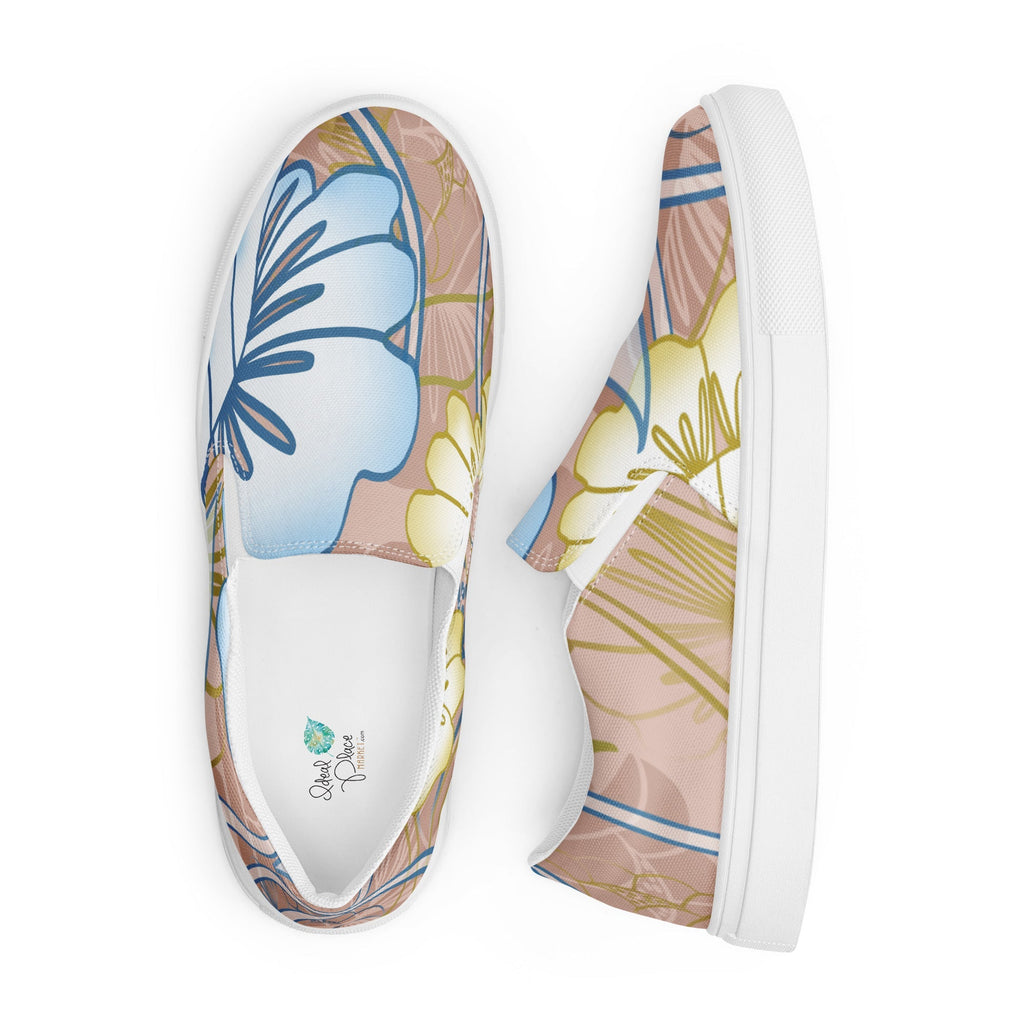 Hawaiian Garden Women’s Slip-on Canvas Sneakers - Ideal Place Market