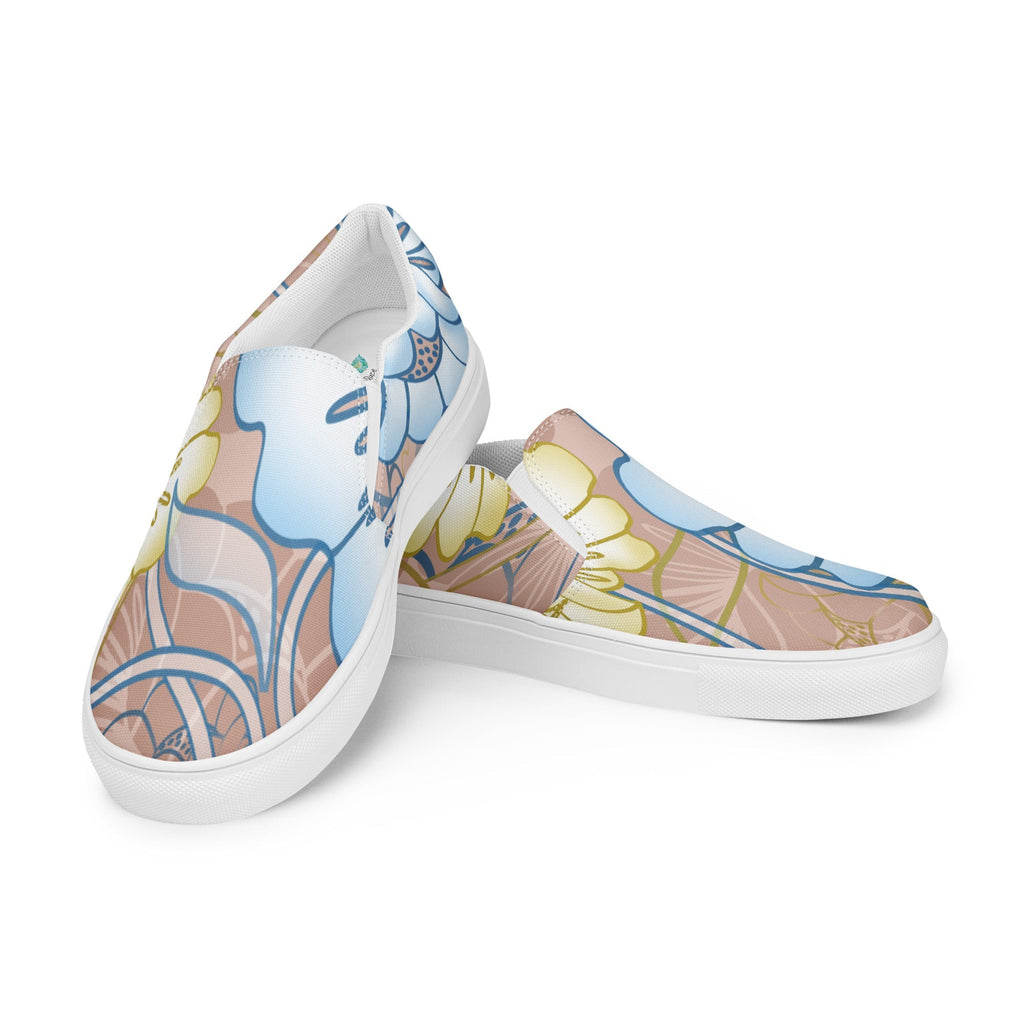 Hawaiian Garden Women’s Slip-on Canvas Sneakers - Ideal Place Market