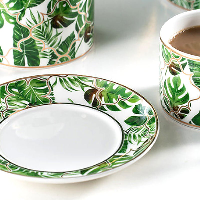 Ideal Place Market Themed Porcelain Tea Set - Ideal Place Market