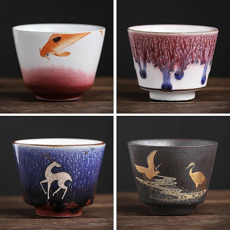 Japanese Kiln Fired Ceramic Cups - Ideal Place Market