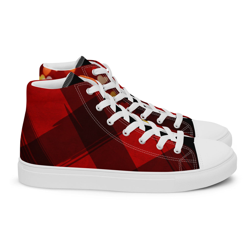 Love Stricken Women’s Lace-Up Canvas High-Top Sneakers - Ideal Place Market