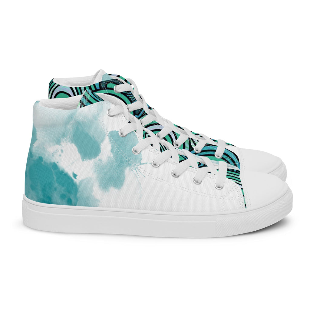 Loving Women’s Lace-Up Canvas High-Top Sneakers - Ideal Place Market