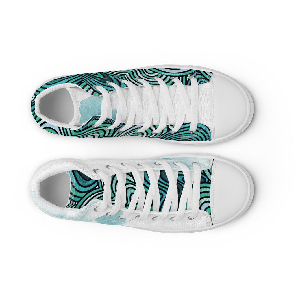 Loving Women’s Lace-Up Canvas High-Top Sneakers - Ideal Place Market