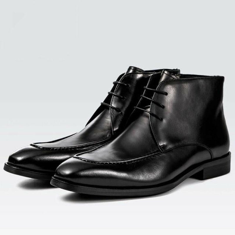 Men's Full Grain Leather Classic Dress Bootie - Ideal Place Market