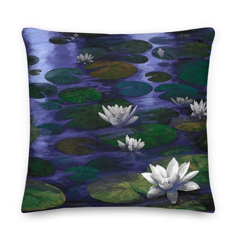 Midnight Pond Premium Stuffed Reversible Throw Pillows - Ideal Place Market