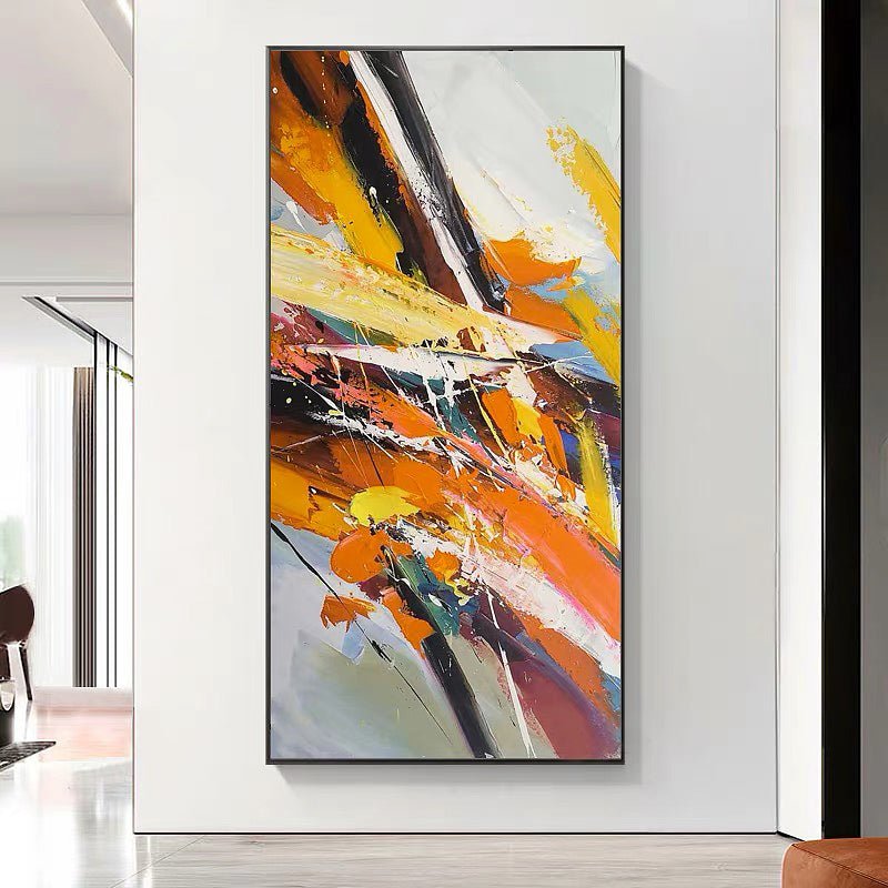 Modern Abstract Knife Painting on Canvas - Ideal Place Market