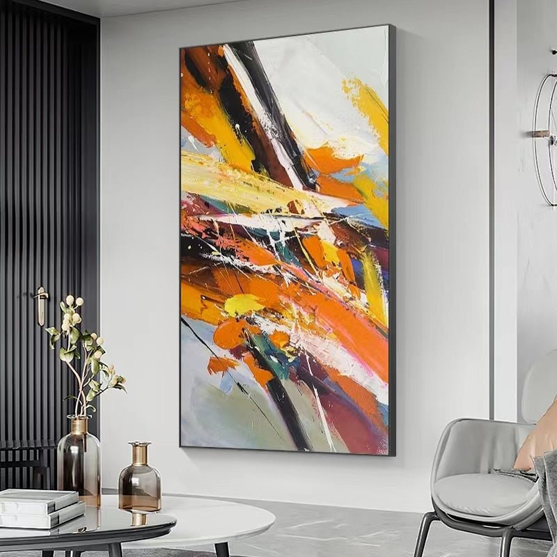 Modern Abstract Knife Painting on Canvas - Ideal Place Market