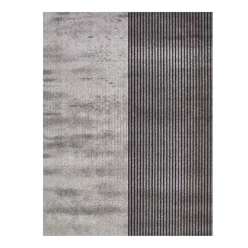 Modern Gray on Black High Density Area Rug - Ideal Place Market