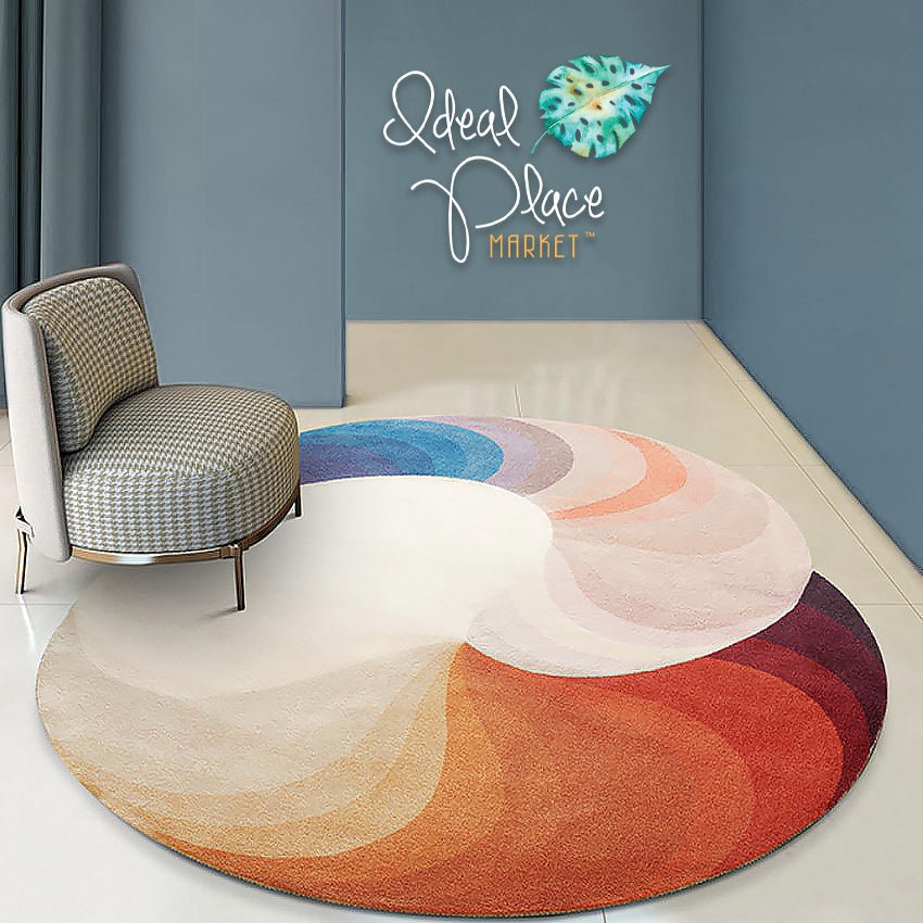 Modern Irregular Shaped Fibonacci Area Rug - Ideal Place Market