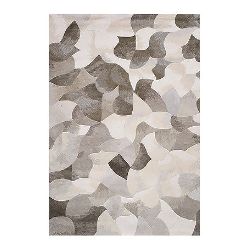 Modern Organic Hand-Stitched Cowhide Rug - Ideal Place Market